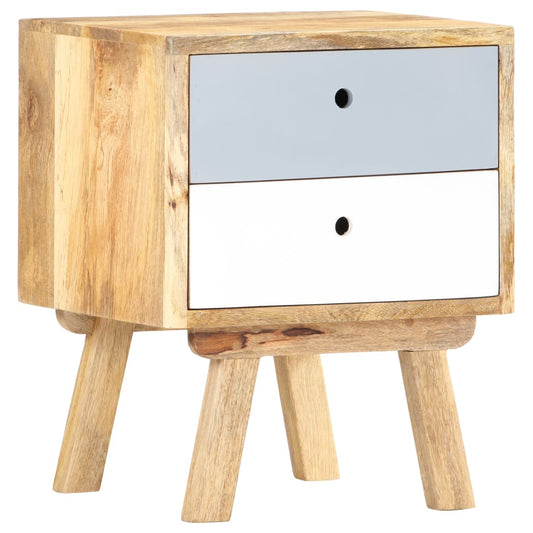 Berkfield Bedside Cabinet 40x35x50 cm Solid Mango Wood