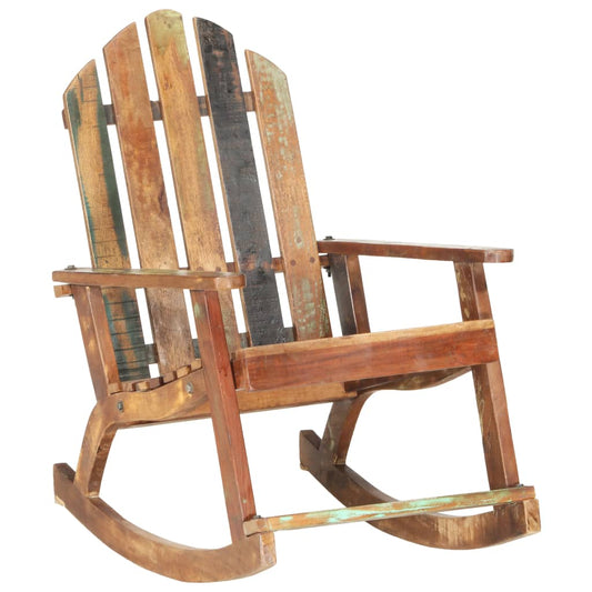 Berkfield Garden Rocking Chair Solid Reclaimed Wood