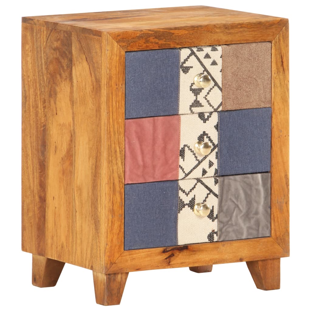 Berkfield Bedside Cabinet 40x30x50 cm Solid Mango Wood