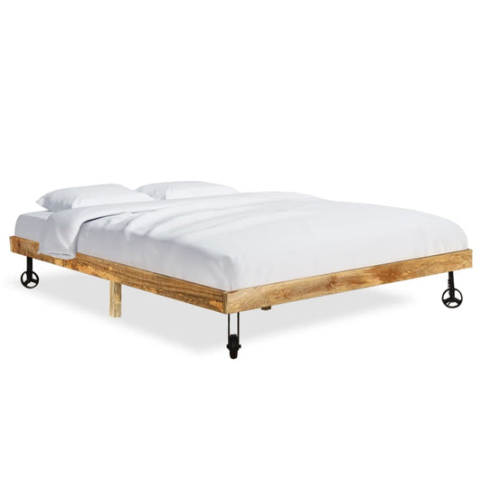 Berkfield Bed Frame Solid Mango Wood 180x200 cm 6FT Super King