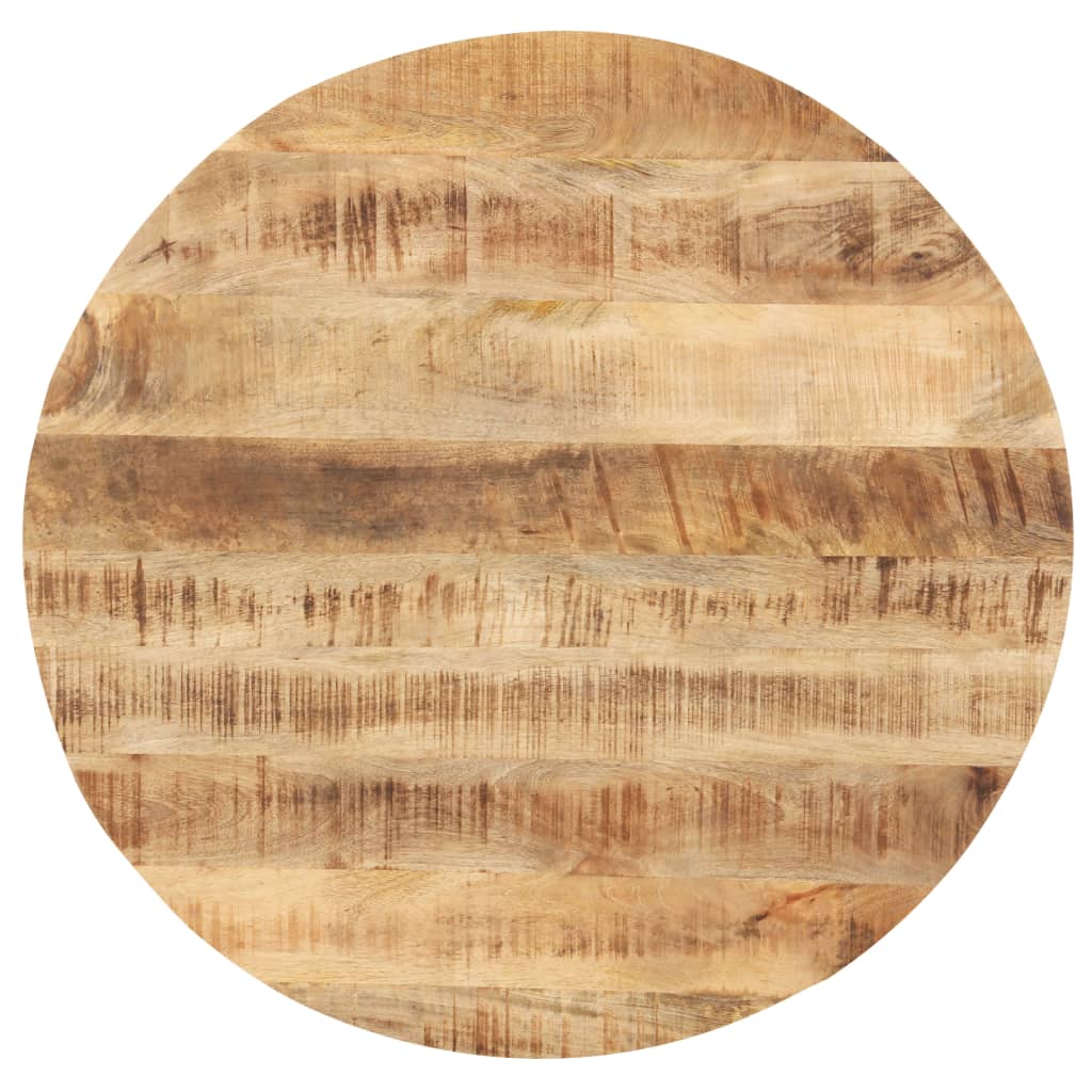Berkfield Table Top Solid Mango Wood Round 25-27 mm 60 cm