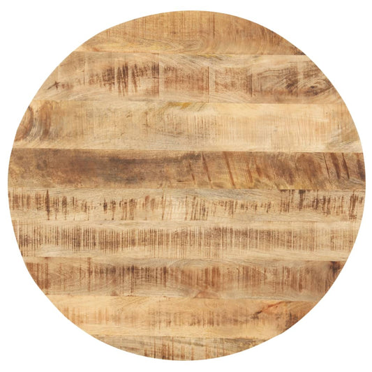 Berkfield Table Top Solid Mango Wood Round 25-27 mm 80 cm