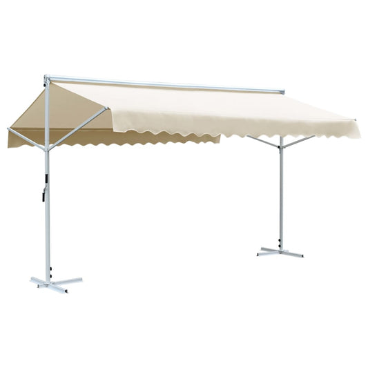 Berkfield Free Standing Awning 500x300 cm Cream