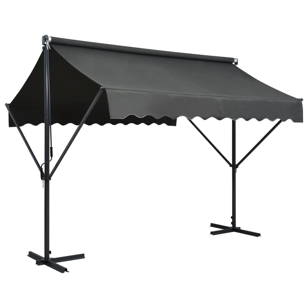 Berkfield Free Standing Awning 300x300 cm Anthracite