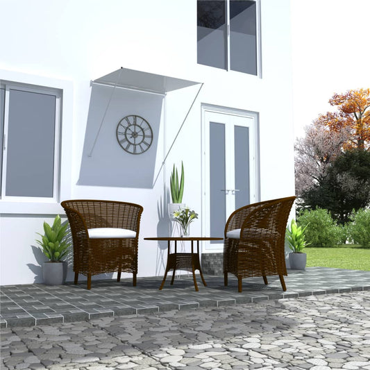 Berkfield Retractable Awning 100x150 cm Cream