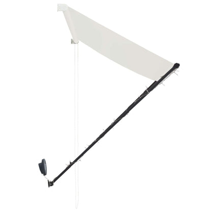 Berkfield Retractable Awning with LED 150x150 cm Cream