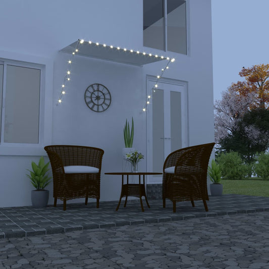 Berkfield Retractable Awning with LED 200x150 cm Cream