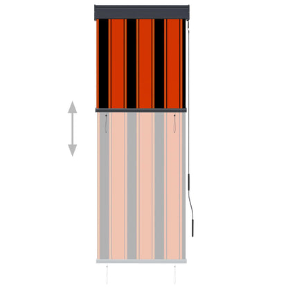 Berkfield Outdoor Roller Blind 60x250 cm Orange and Brown