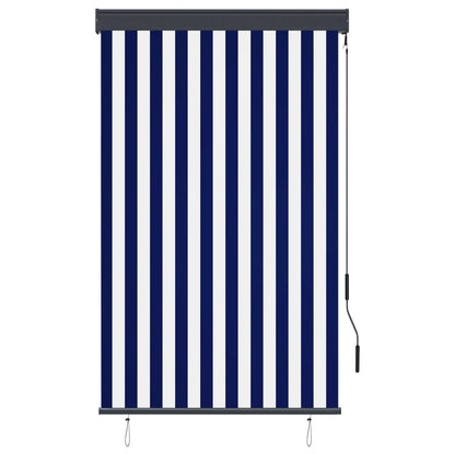 Berkfield Outdoor Roller Blind 100x250 cm Blue and White