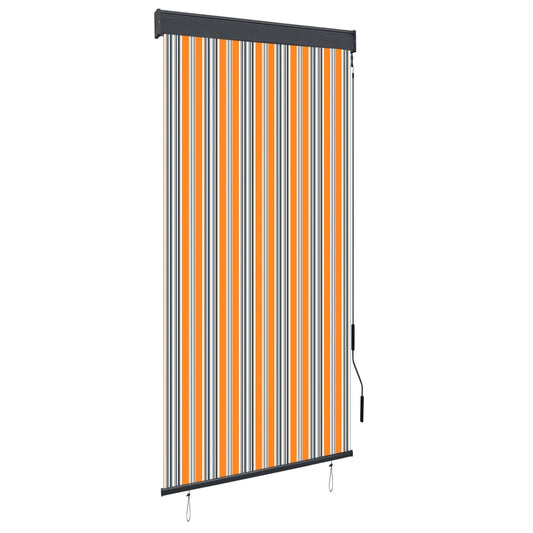 Berkfield Outdoor Roller Blind 100x250 cm Yellow and Blue