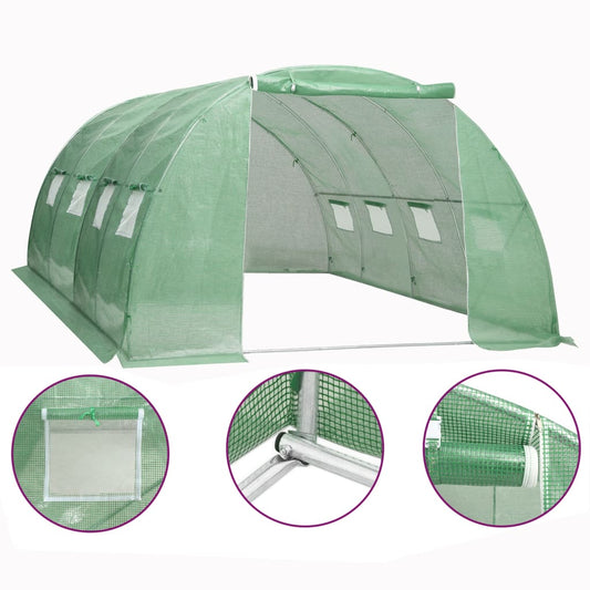 Berkfield Greenhouse 16 m�__ 4x4x2 m