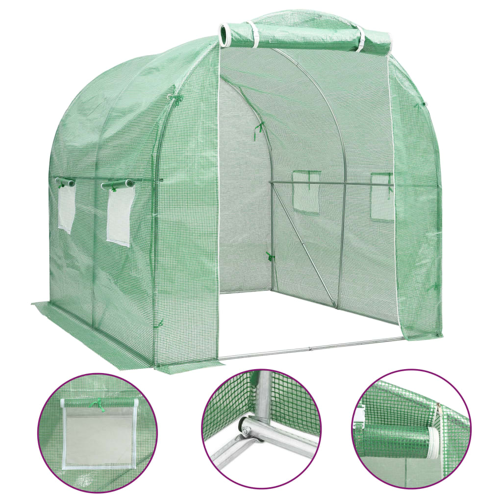 Berkfield Greenhouse 4 må_ 2x2x2 m
