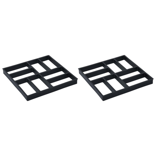 Berkfield Pavement Moulds 2 pcs 40x40x4 cm Plastic