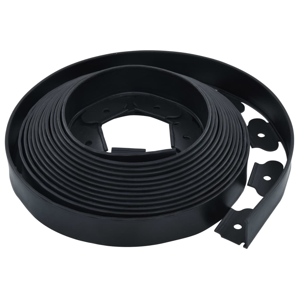 Berkfield Flexible Lawn Edging with 30 Pegs 10 m 5 cm