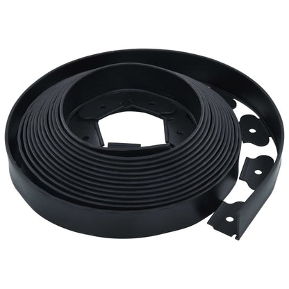 Berkfield Flexible Lawn Edging with 30 Pegs 10 m 5 cm