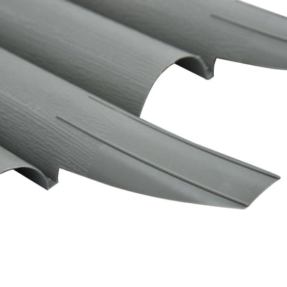 Berkfield Lawn Edgings 36 pcs Grey 10 m PP