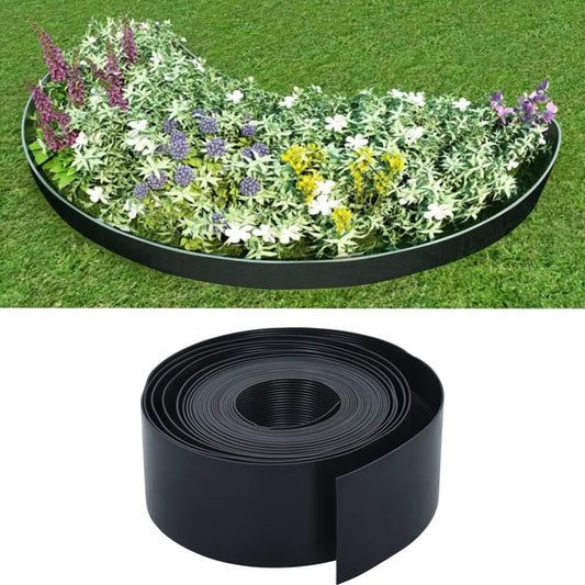 Berkfield Garden Edging Black 10 m 10 cm PE