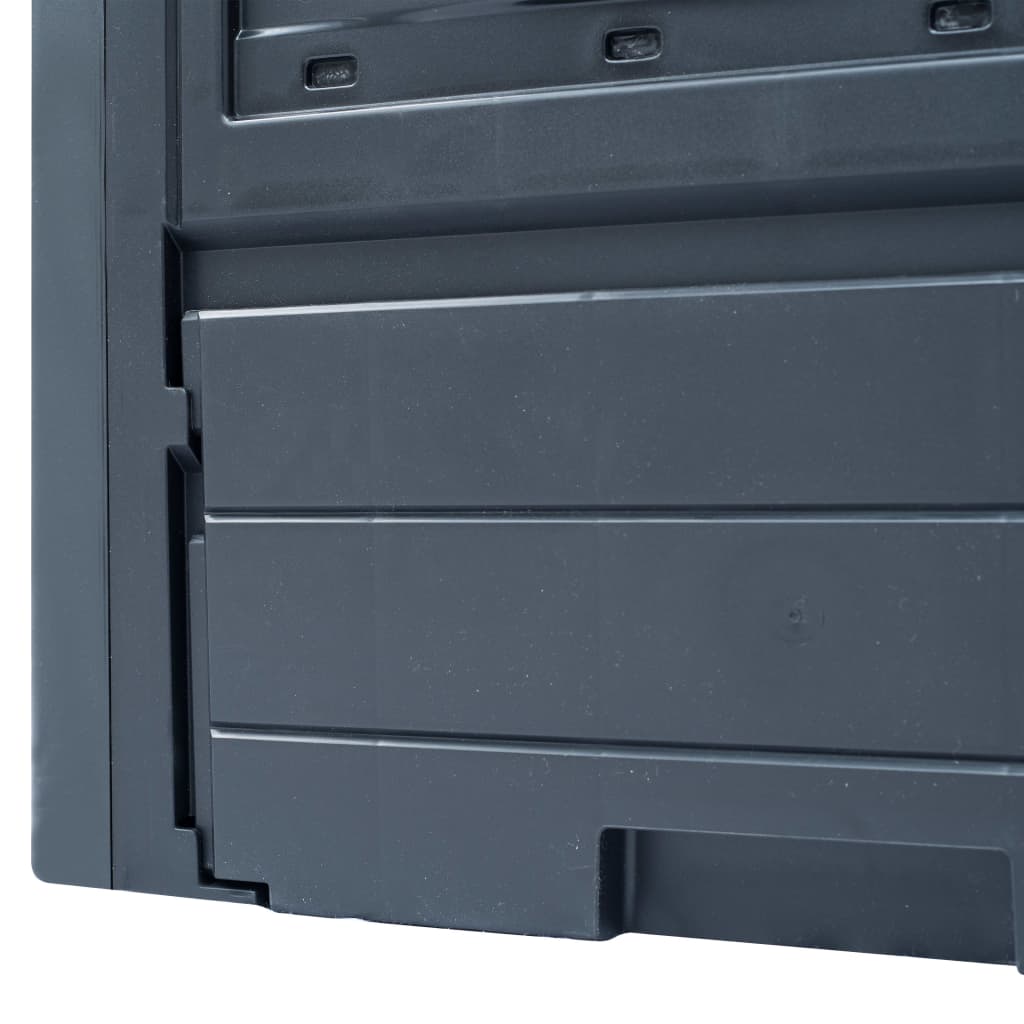 Berkfield Garden Composters 2 pcs Grey 60x60x73cm 520 L