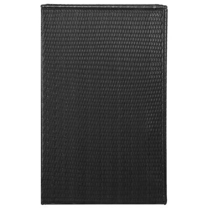 Berkfield Single Wheelie Bin Shed Black 76x78x120 cm Poly Rattan