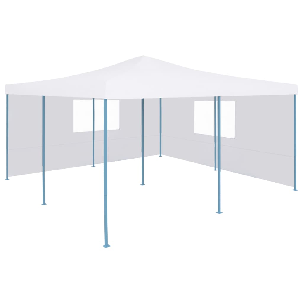 Berkfield Folding Gazebo with 2 Sidewalls 5x5 m White