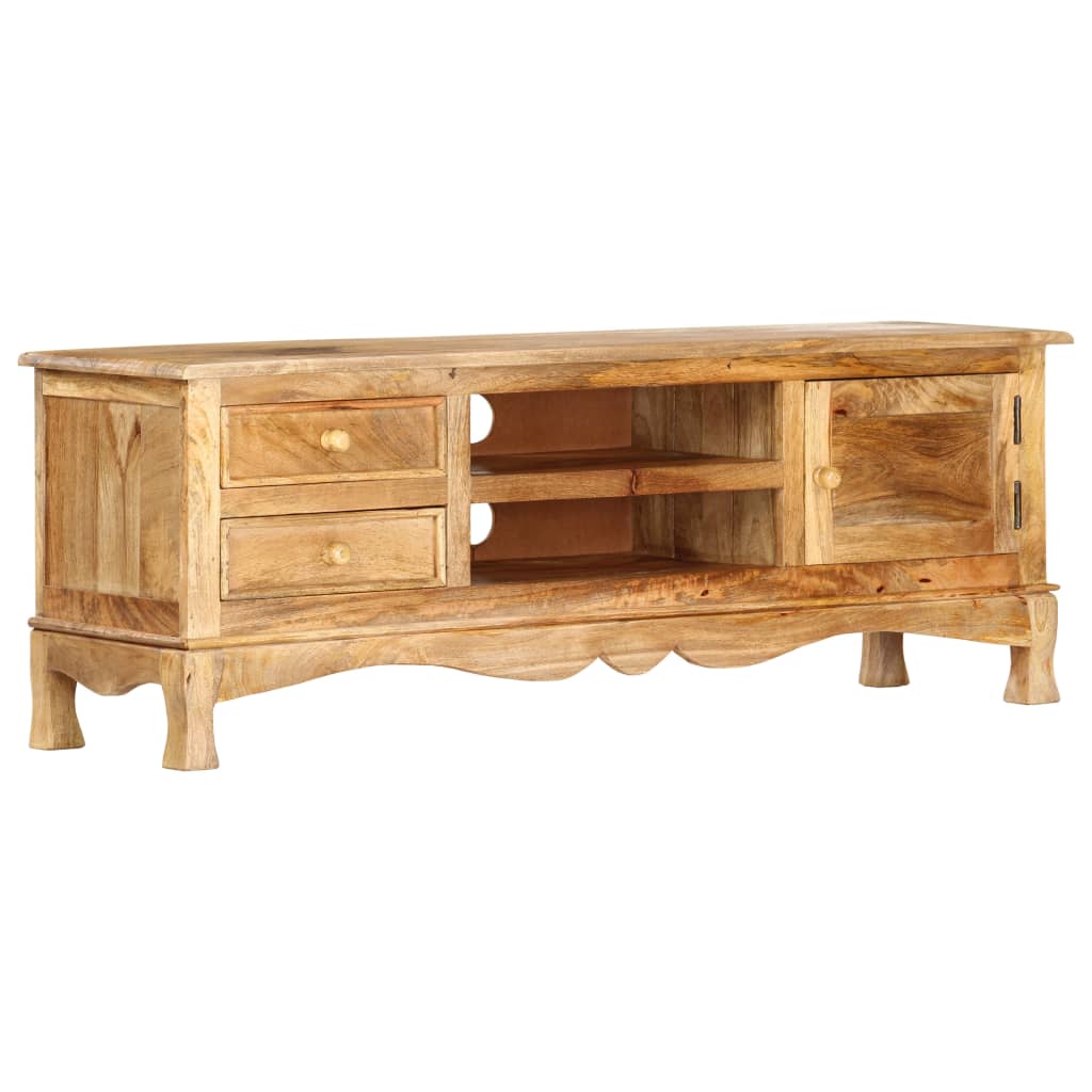 Berkfield TV Cabinet 120x30x42 cm Solid Mango Wood