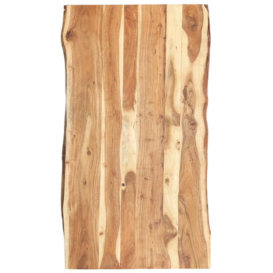 Berkfield Table Top Solid Acacia Wood 118x(50-60)x3.8 cm