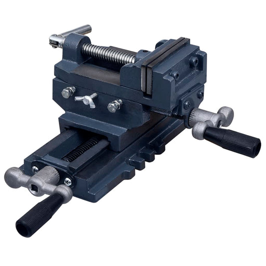 Berkfield Manually Operated Cross Slide Drill Press Vice 70 mm