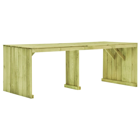 Berkfield Garden Table 220x101.5x80 cm Impregnated Pinewood