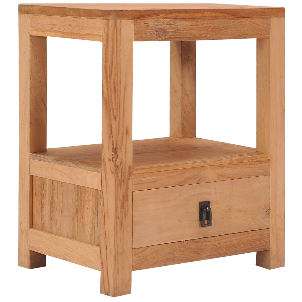 Berkfield bedside Cabinet 40x30x50 cm Solid Teak Wood