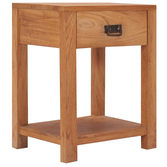 Berkfield bedside Cabinet 35x35x50 cm Solid Teak Wood