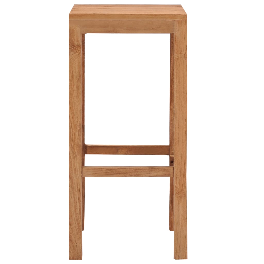 Berkfield Bar Stools 2 pcs Solid Teak Wood