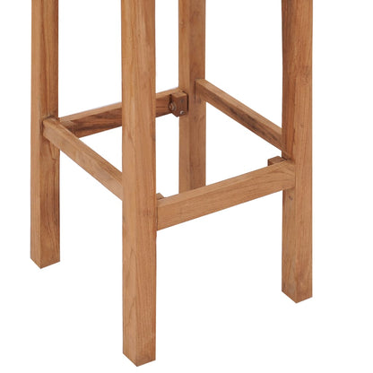 Berkfield Bar Stools 2 pcs Solid Teak Wood