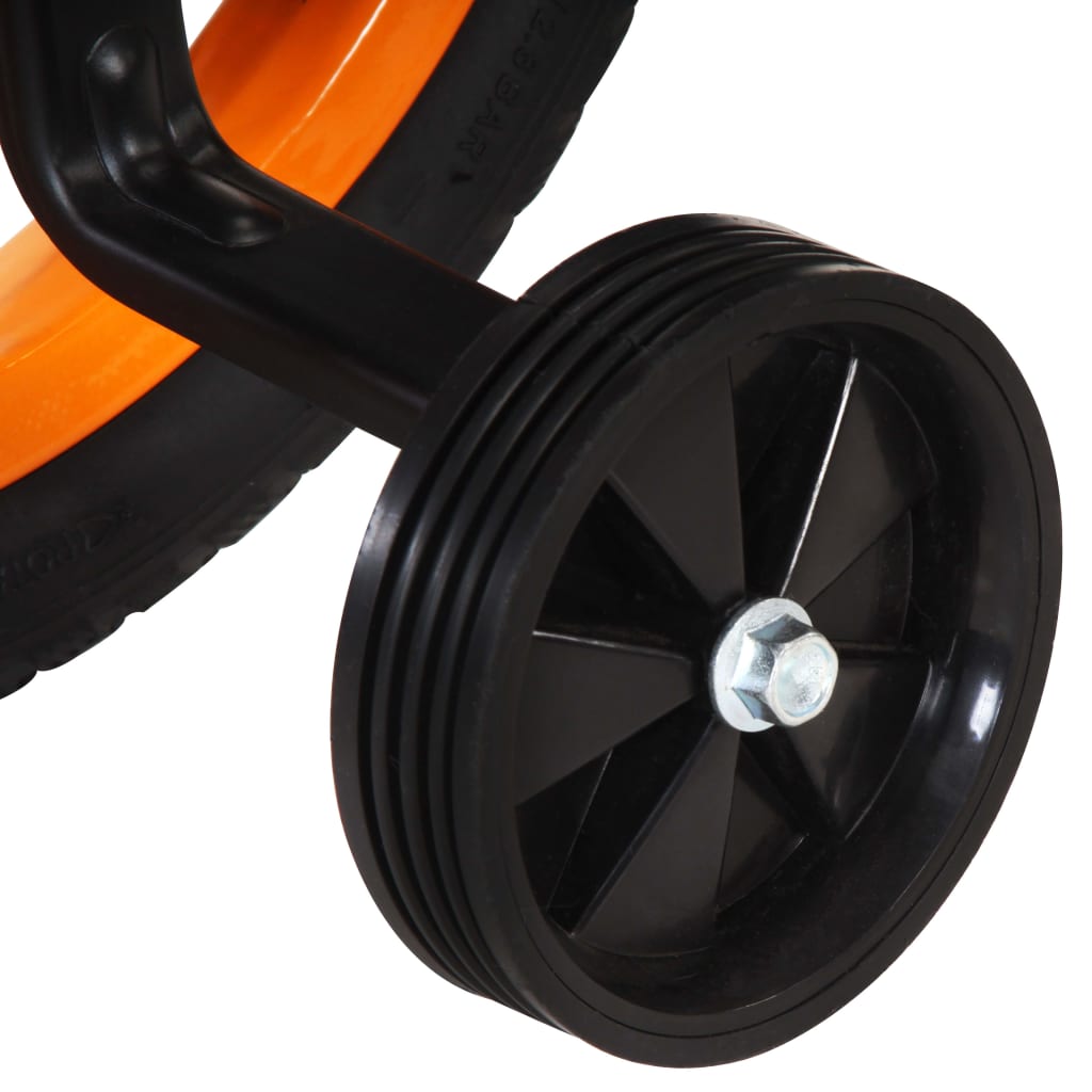 Berkfield Kids Bike with Front Carrier 14 inch Black and Orange