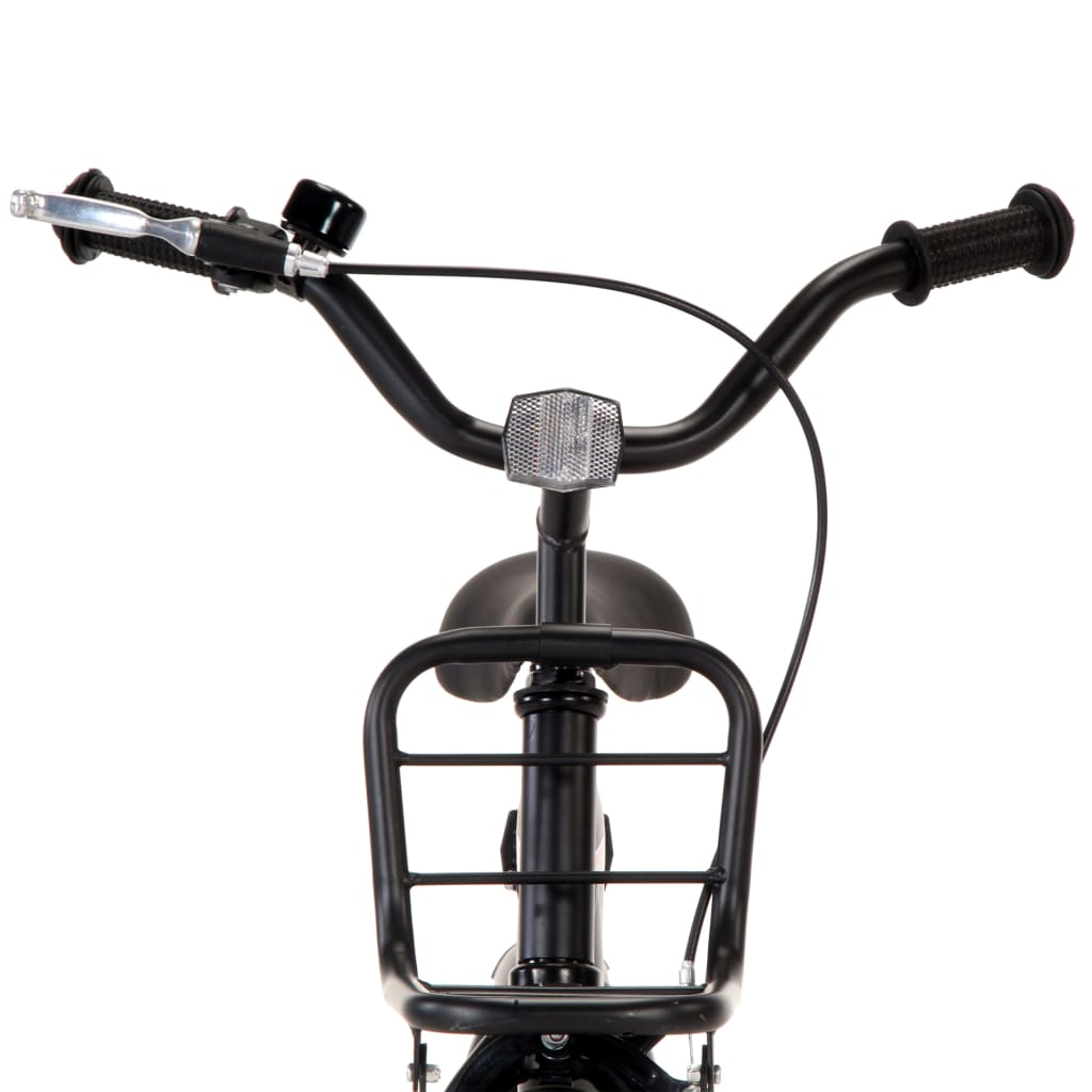 Berkfield Kids Bike with Front Carrier 14 inch Black and Orange