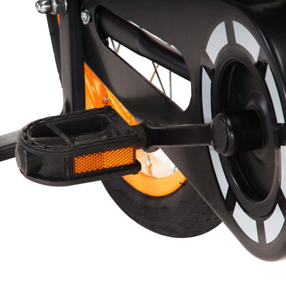 Berkfield Kids Bike with Front Carrier 14 inch Black and Orange