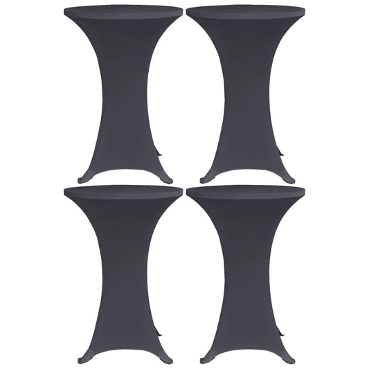 Berkfield Stretch Table Cover 4 pcs 70 cm Anthracite