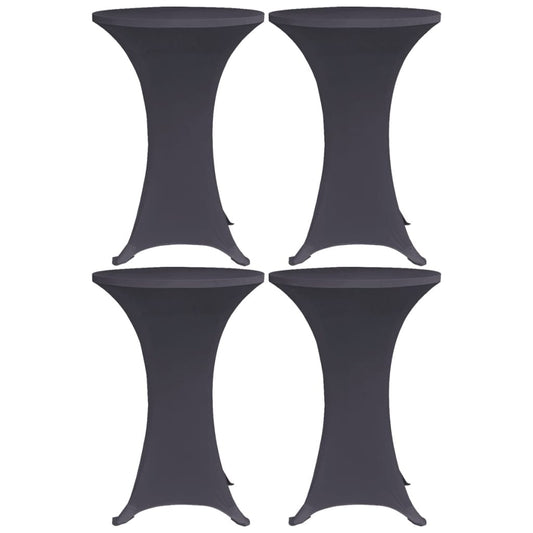 Berkfield Stretch Table Cover 4 pcs 80 cm Anthracite