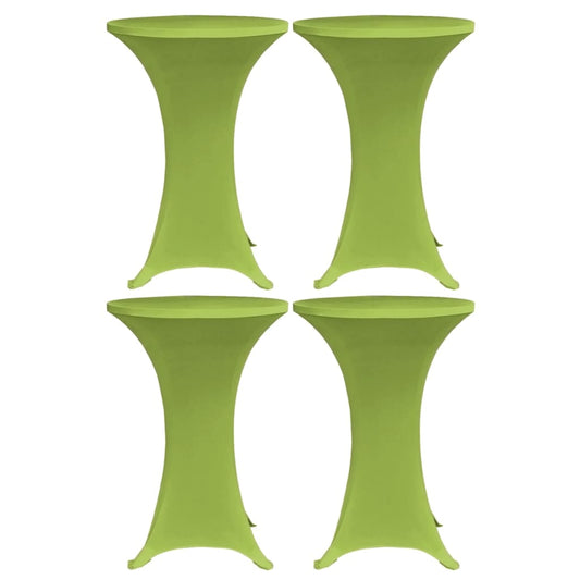 Berkfield Stretch Table Cover 4 pcs 60 cm Green