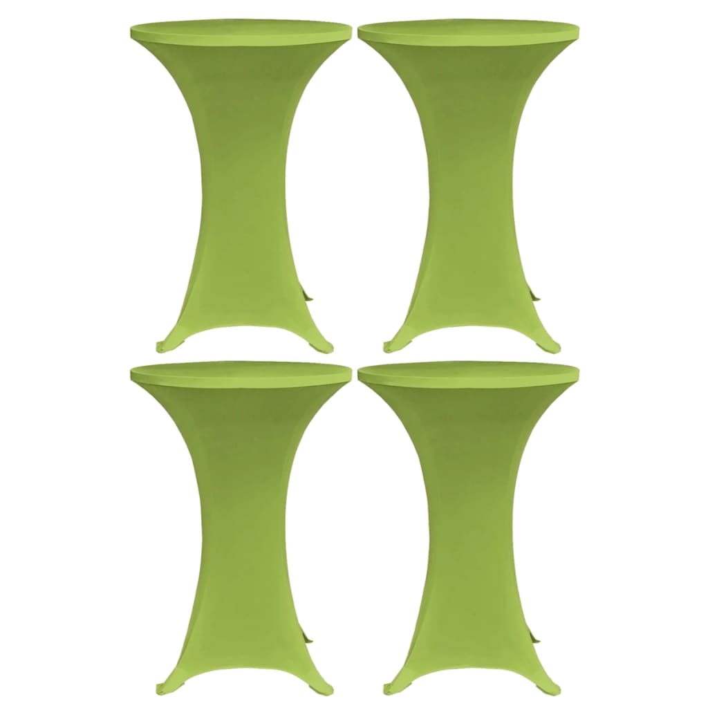Berkfield Stretch Table Cover 4 pcs 70 cm Green