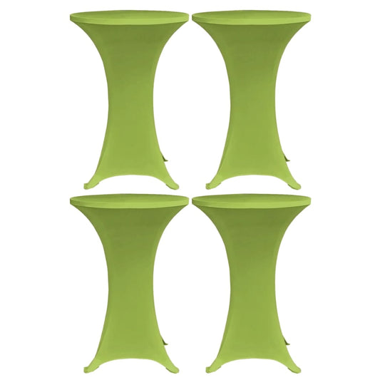 Berkfield Stretch Table Cover 4 pcs 70 cm Green