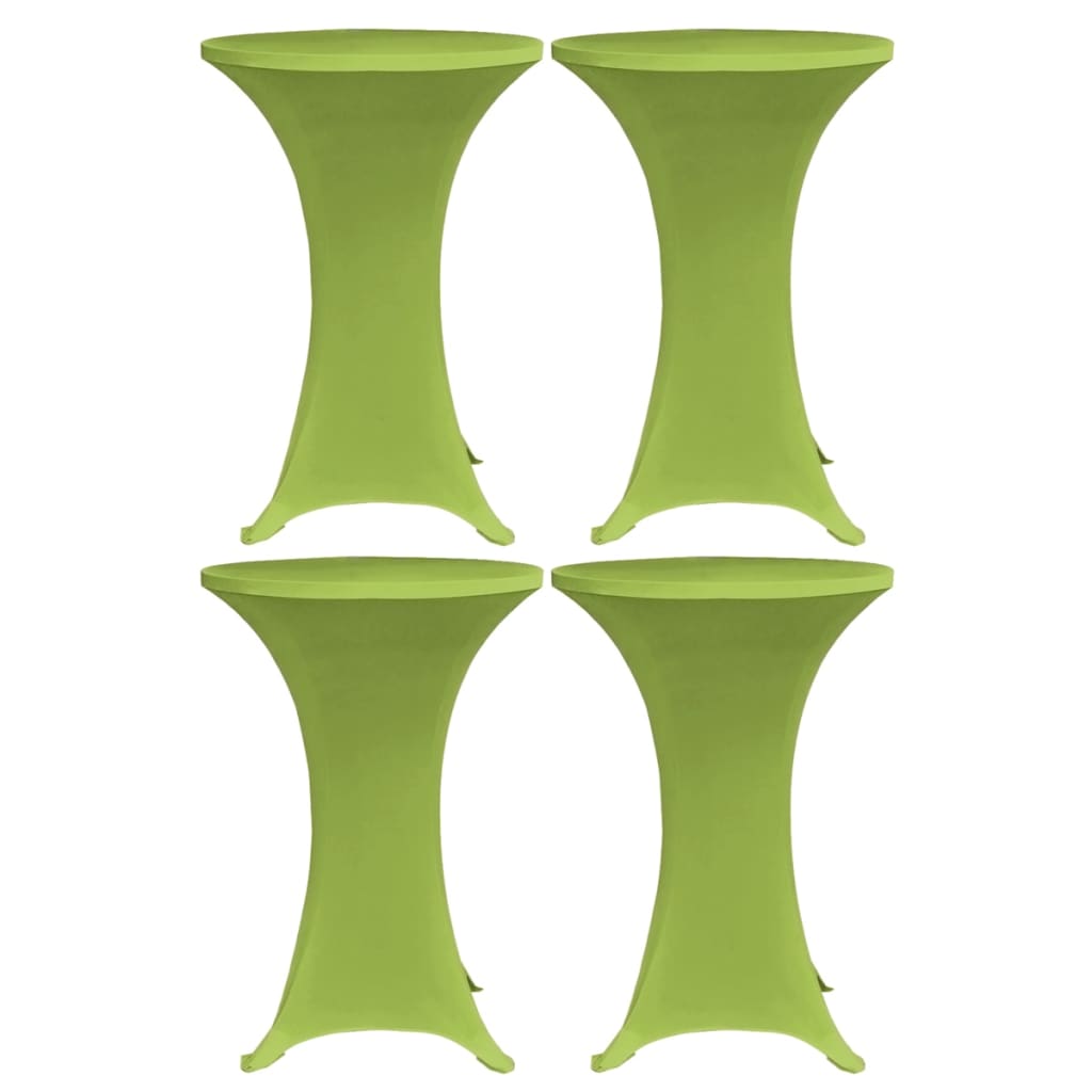 Berkfield Stretch Table Cover 4 pcs 80 cm Green