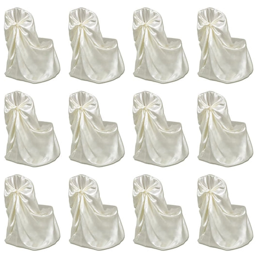 Berkfield Chair Cover for Wedding Banquet 12 pcs Cream