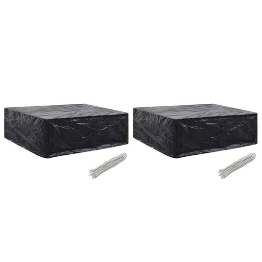 Berkfield Garden Furniture Covers 2 pcs 8 Eyelets 250x210x90 cm