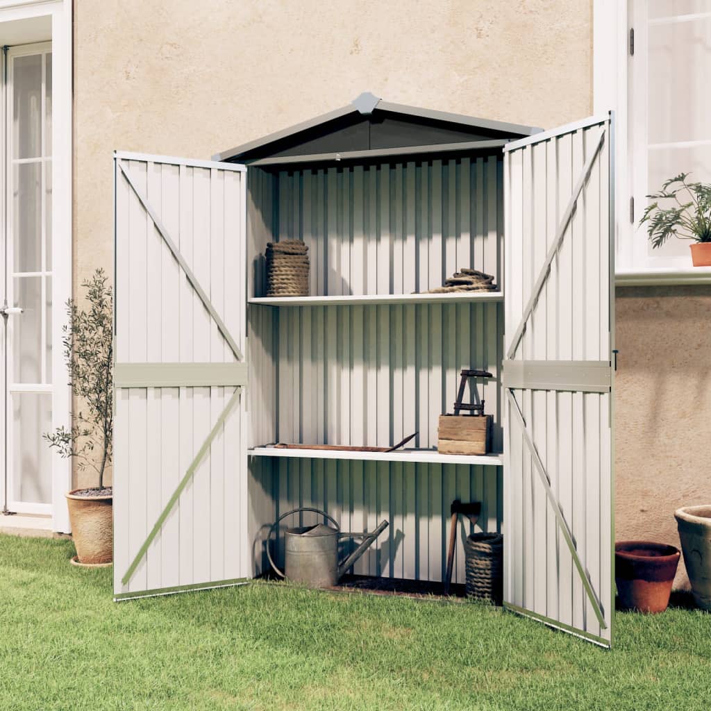 Berkfield Garden Shed Anthracite 116x45x175 cm Galvanised Steel