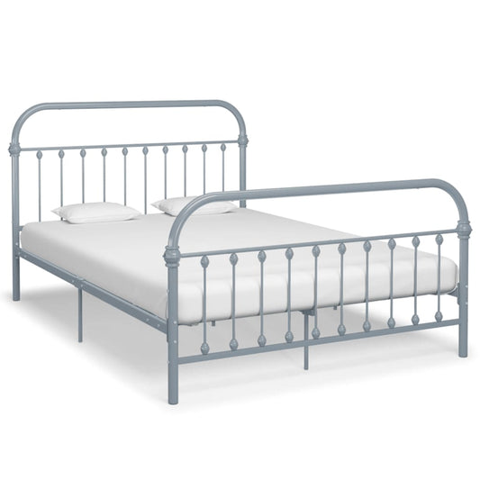 Berkfield Bed Frame Grey Metal 160x200 cm