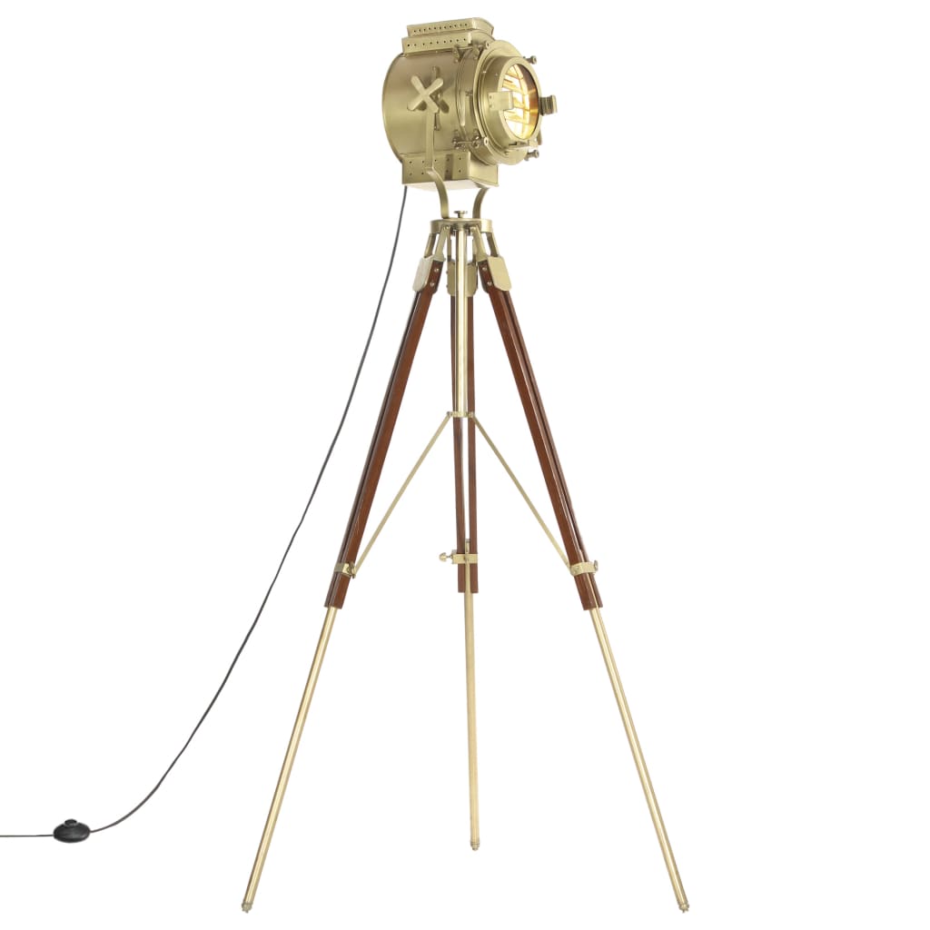 Berkfield Tripod Floor Lamp Solid Mango Wood 193 cm