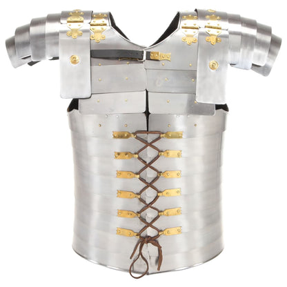 Berkfield Roman Soldier Body Armour Replica LARP Silver Steel