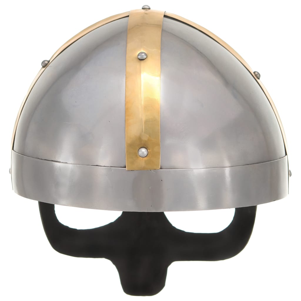 Berkfield Viking Helmet Antique Replica LARP Silver Steel