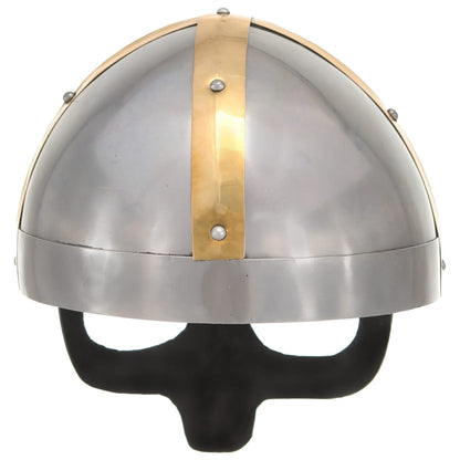 Berkfield Viking Helmet Antique Replica LARP Silver Steel