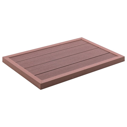 Berkfield Floor Element for Solar Shower Brown 101x63x55 cm WPC